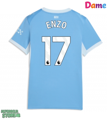 Manchester City Enzo Fernandez #17 Replika Hjemmebanetrøje Dame 2026-27 Kortærmet